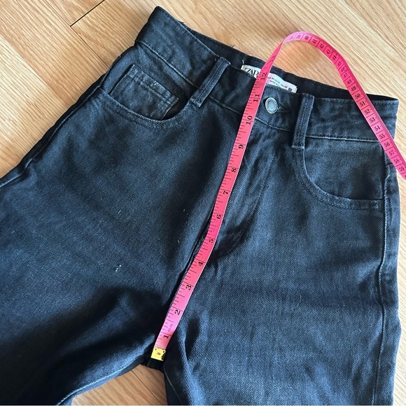 Zara Dark Wash High Rise Mom Jeans Women’s 0 - Picture 12 of 13